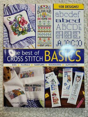 Leisure Arts Cross Stitch Basics Book 108 Designs 2010 Paperback Patterns Crafts
